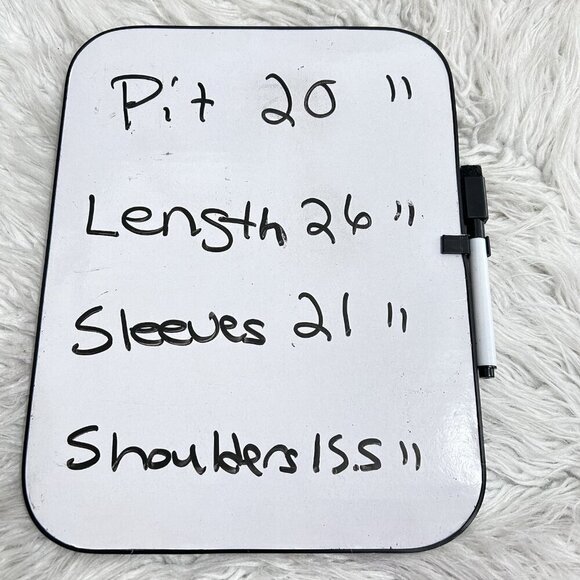 Ali Miles 100% Linen Blue Chambra Polka Dot Artsy Pointed Hem Tab Sleeve Top S - Picture 12 of 12